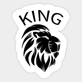 King Lion Shirt Sticker